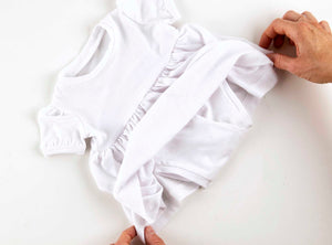 Built-in diaper coverage with no snaps. 1 year baby dress online shopping